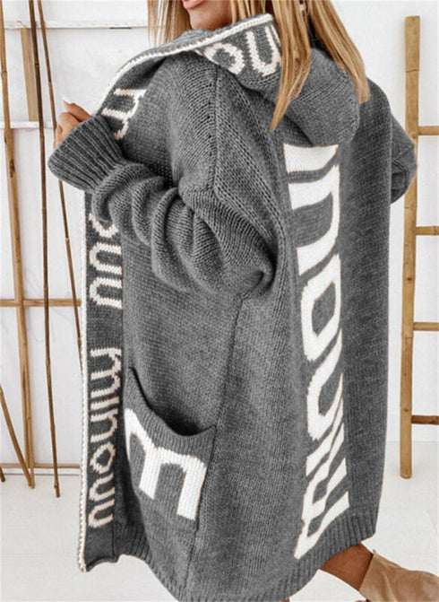 Women's Fashion Mid-length Sweater Women Cardigan - ROUTINE FASHION